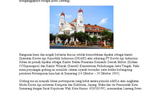 Exploring the Hidden Gems of Semarang: A Comprehensive Guide to the City’s Top Attractions